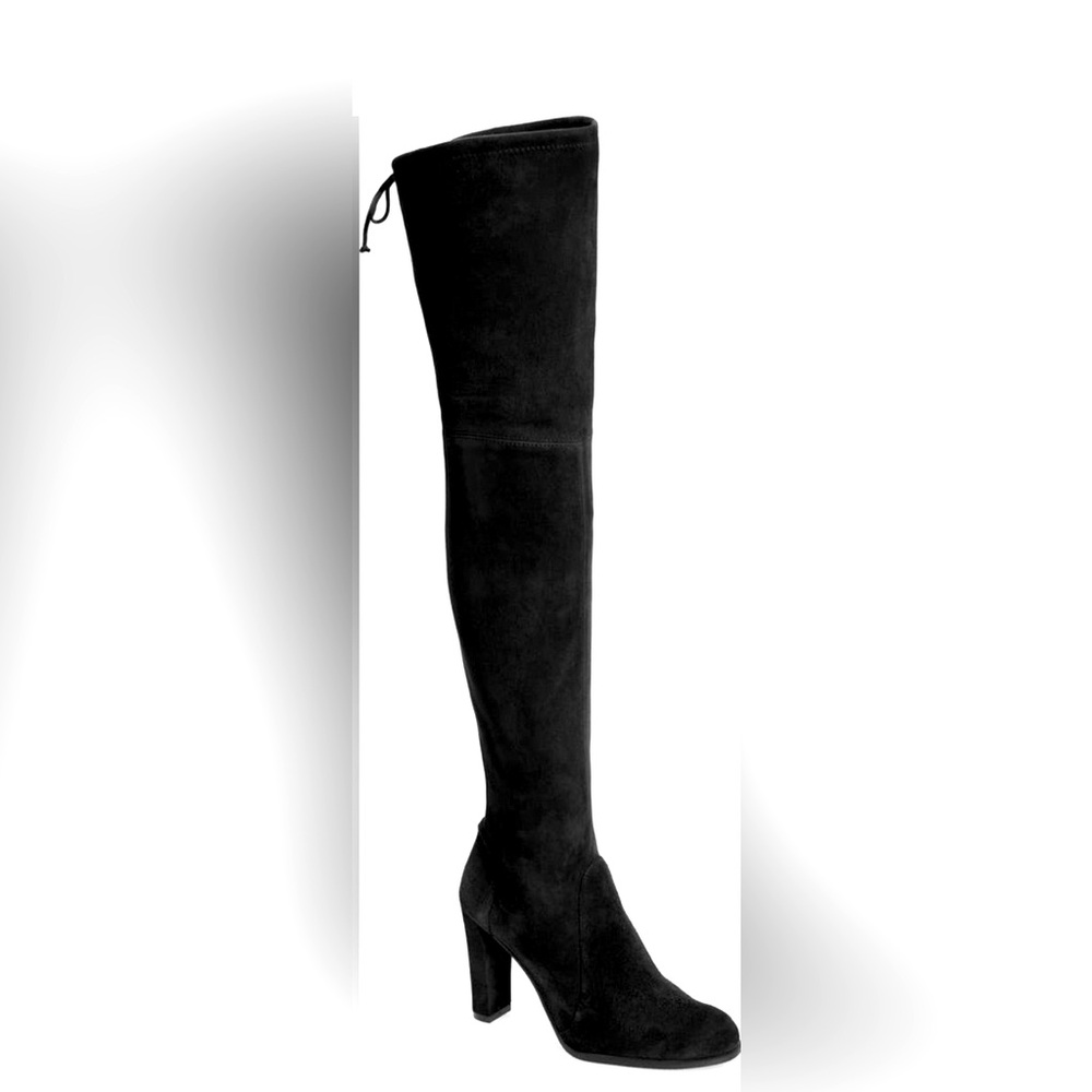NWOT Stuart Weismann Over the knee black boots